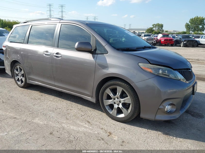Vin: 5tdxk3dc1fs527579, lot: 46566460, toyota sienna se 8 passenger 2015 img_1