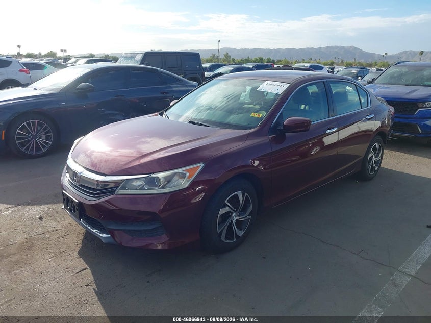 Vin: 1hgcr2f39ga101561, lot: 46566470, honda accord lx 20162