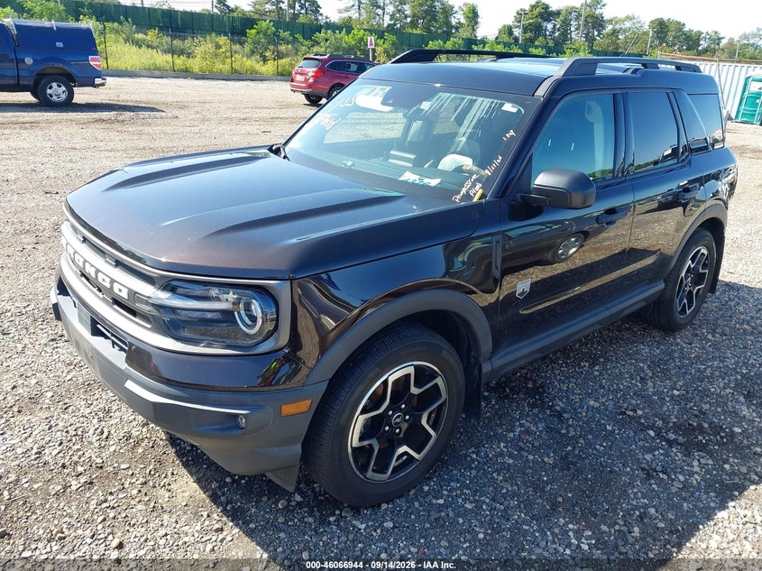 Vin: 3fmcr9b61mra06884, lot: 46566471, ford bronco sport big bend 20212