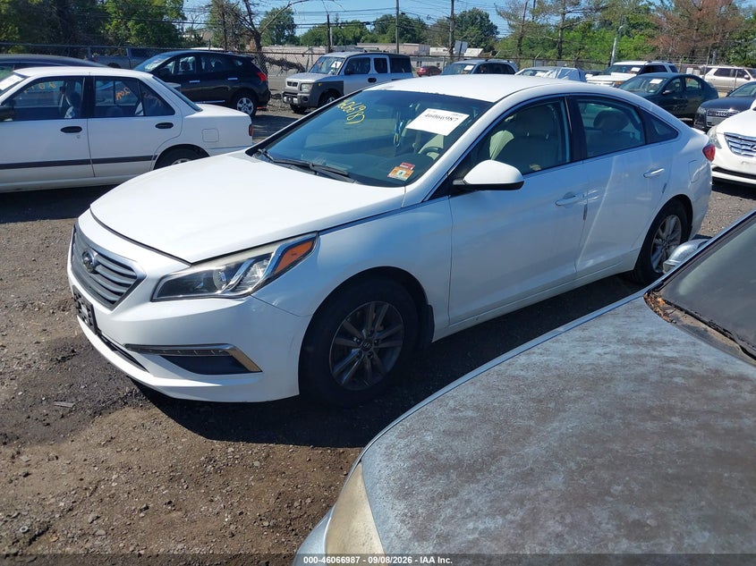 Vin: 5npe24af4fh230310, lot: 46566514, hyundai sonata se 20152