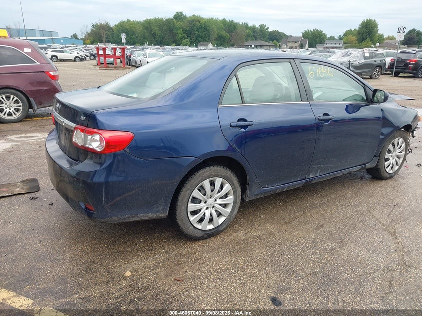 Vin: 5yfbu4ee7dp122830, lot: 46566567, toyota corolla le 20134