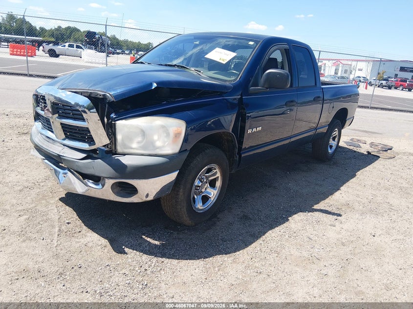 2008 Dodge RAM, Front End, IAAI, VIN 1D7HA18N58J186345 — photo 2