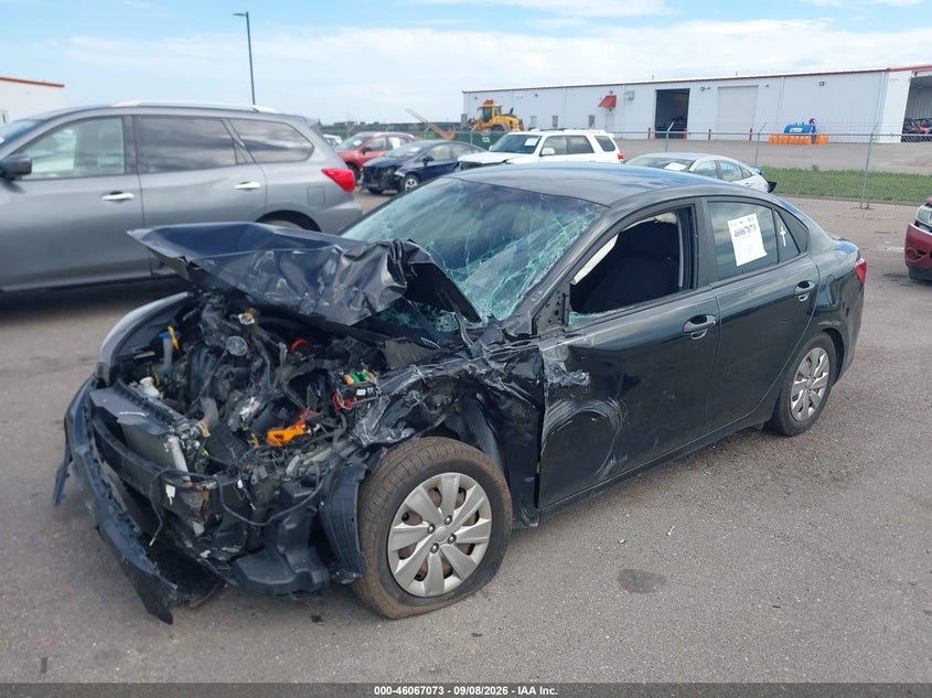 Vin: 3kpa24ab7je071100, lot: 46566600, kia rio lx 20182