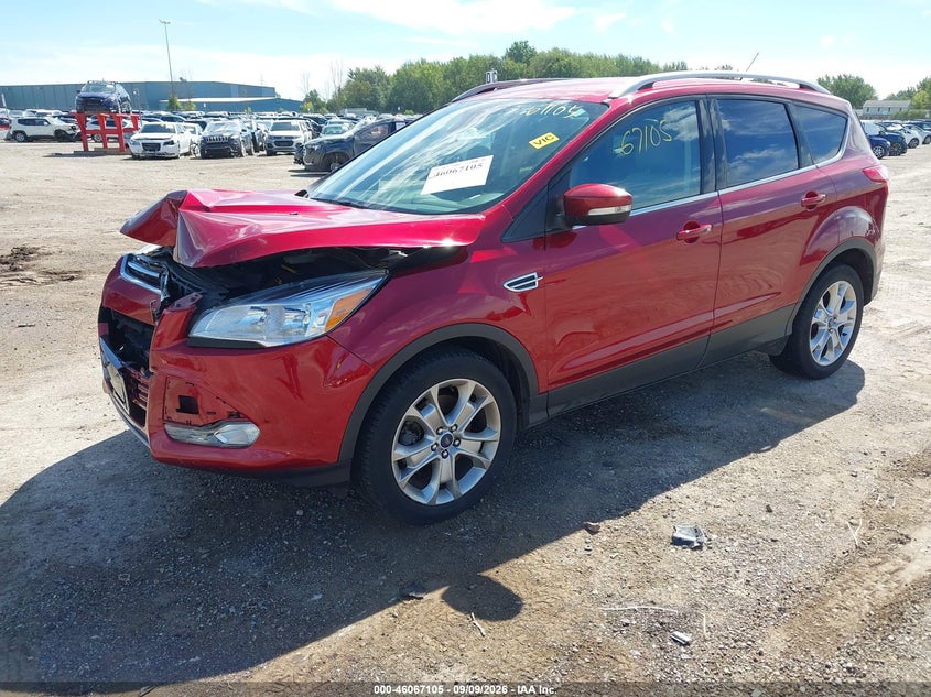 Vin: 1fmcu9j94fub17208, lot: 46566632, ford escape titanium 20152