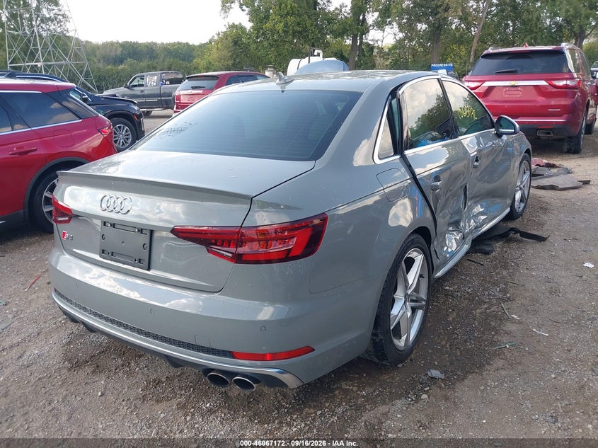Vin: waub4af49ka114683, lot: 46566699, audi s4 3.0t premium 20194