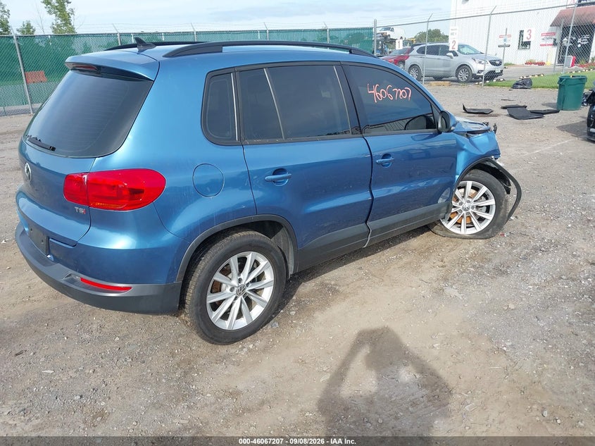 Vin: wvgav7ax1hk052887, lot: 46566734, volkswagen tiguan 2.0t/2.0t s 20174