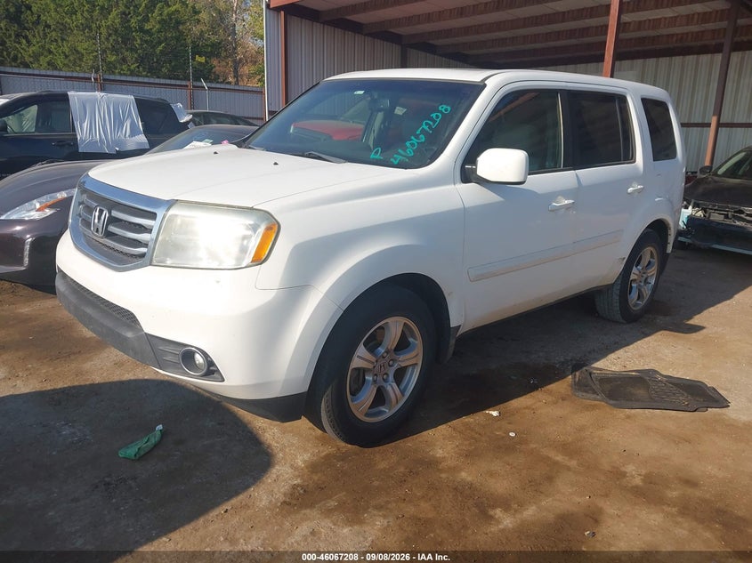 Vin: 5fnyf3h75cb017838, lot: 46566735, honda pilot ex-l 20122
