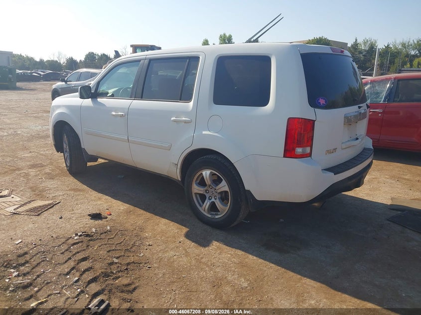 Vin: 5fnyf3h75cb017838, lot: 46566735, honda pilot ex-l 20123