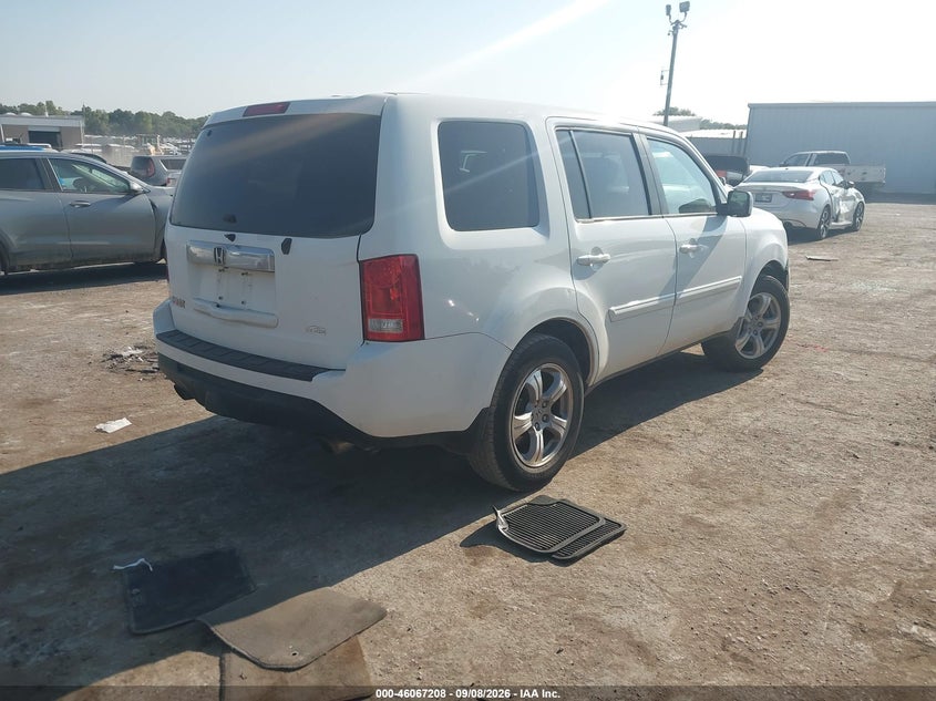 Vin: 5fnyf3h75cb017838, lot: 46566735, honda pilot ex-l 20124