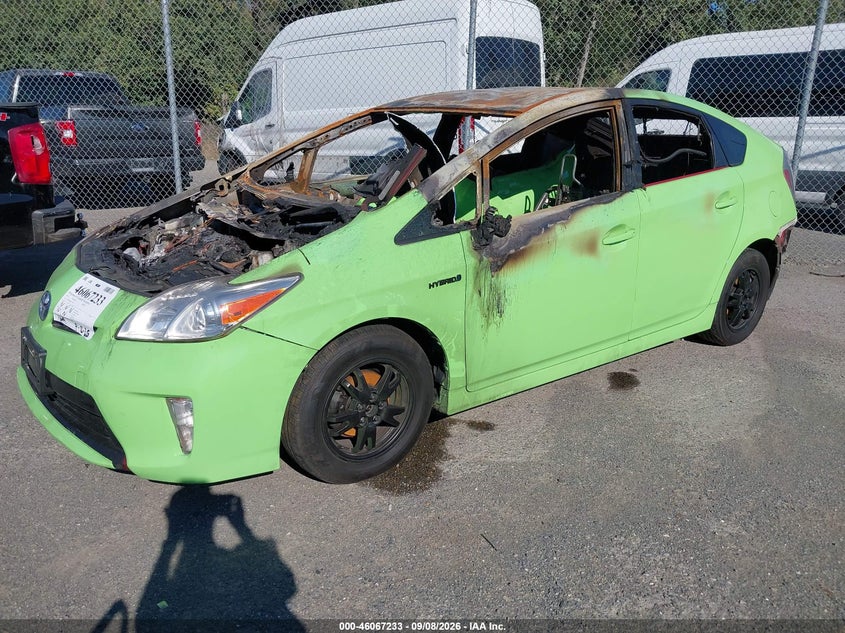 Vin: jtdkn3du4f0478424, lot: 46566760, toyota prius two 20152