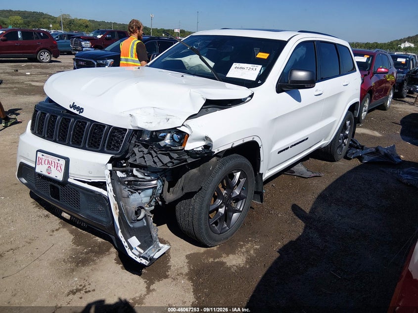 Vin: 1c4rjfbg9mc736957, lot: 46566780, jeep grand cherokee 80th anniversary 4x4 20212