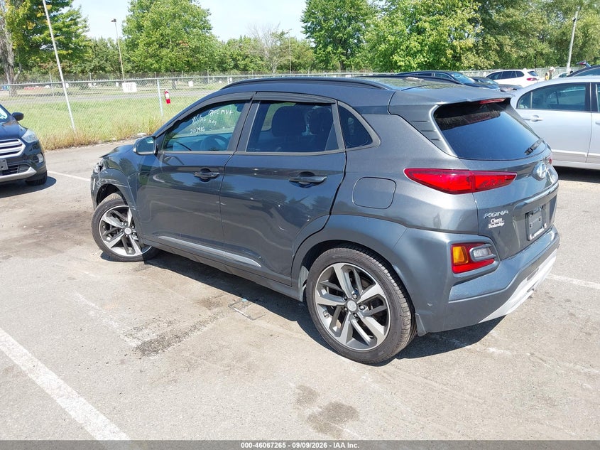 Vin: km8k3ca5xju140705, lot: 46566792, hyundai kona limited 20183