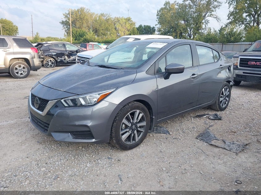 Vin: 3n1cn8ev9ml825614, lot: 46566854, nissan versa sv xtronic cvt 20212