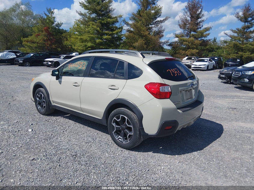 Vin: jf2gpadc8f8298832, lot: 46566880, subaru xv crosstrek 2.0i premium 20153