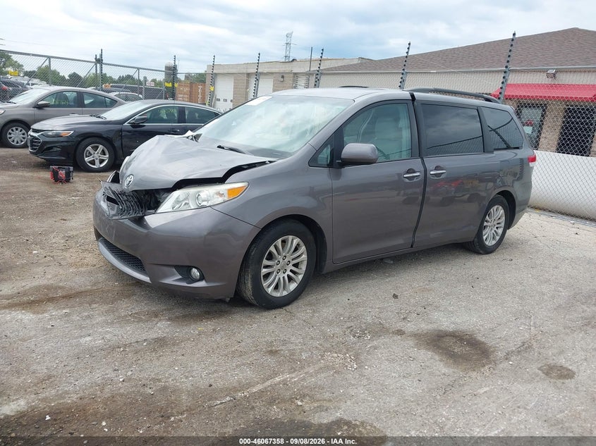 Vin: 5tdyk3dc3bs104078, lot: 46566885, toyota sienna xle v6 20112