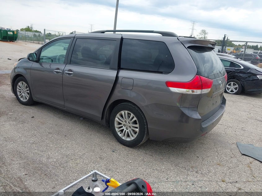 Vin: 5tdyk3dc3bs104078, lot: 46566885, toyota sienna xle v6 20113
