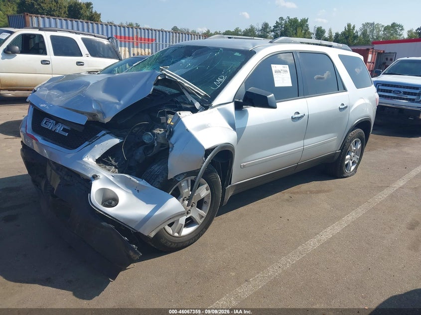 Vin: 1gklrled0aj109185, lot: 46566886, gmc acadia sle 20102