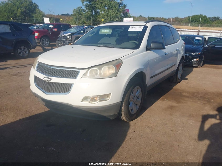 Vin: 1gnkreed0bj206947, lot: 46566895, chevrolet traverse ls 20112