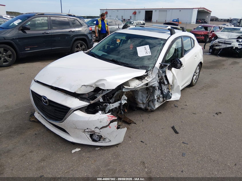 Vin: jm1bm1n73g1343124, lot: 46566908, mazda mazda3 i grand touring 20162
