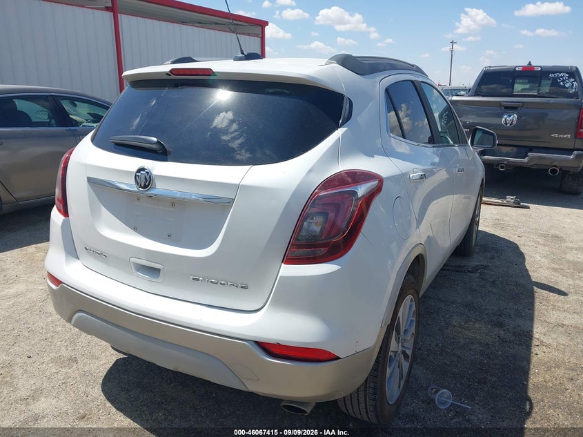 Vin: kl4cjasb0jb540043, lot: 46566942, buick encore preferred 20184