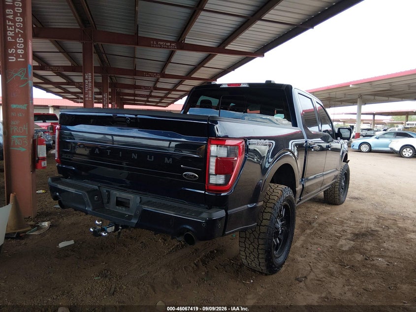 Vin: 1ftfw1ed2pfb43484, lot: 46566946, ford f-150 platinum 20234