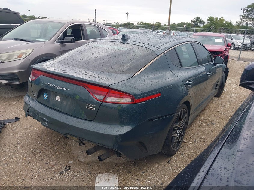 Vin: knae45lc6n6119458, lot: 46567012, kia stinger gt1 20224