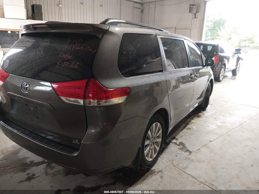 Vin: 5tdjk3dc6cs035163, lot: 46567033, toyota sienna le 7 passenger 20124