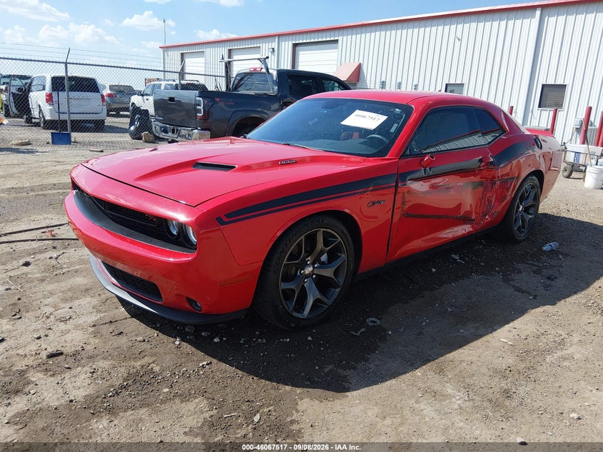 Vin: 2c3cdzbt8fh724072, lot: 46567044, dodge challenger r/t plus 20152