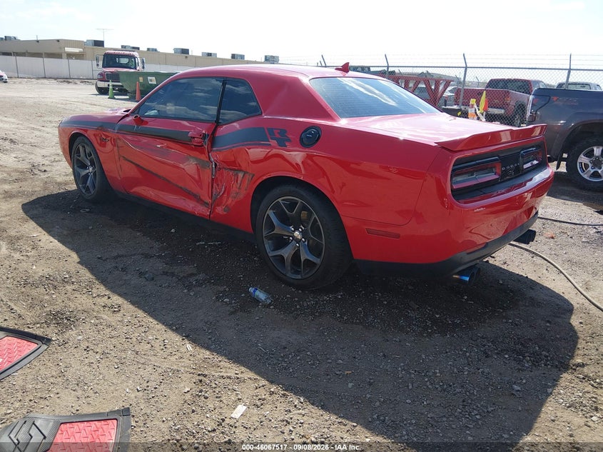 Vin: 2c3cdzbt8fh724072, lot: 46567044, dodge challenger r/t plus 20153