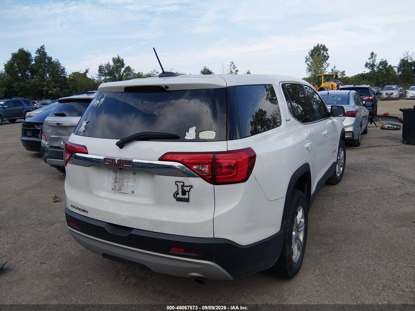 Vin: 1gkknkla8hz321368, lot: 46567100, gmc acadia sle-1 20174