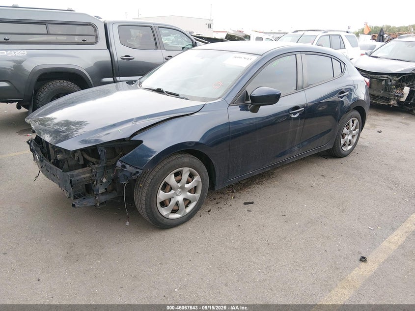 Vin: jm1bm1j70g1344740, lot: 46567170, mazda mazda3 i sport 20162