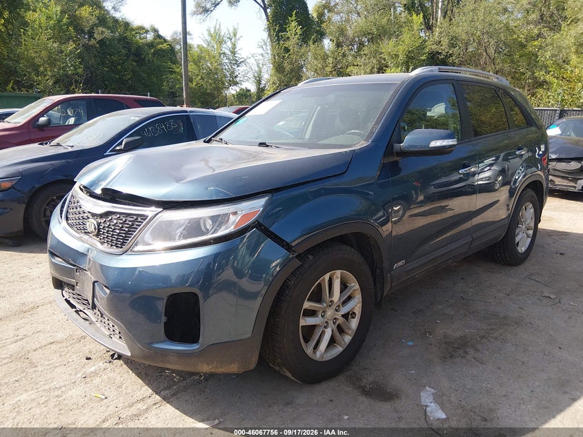 Vin: 5xyktca61fg592094, lot: 46567283, kia sorento lx 20152