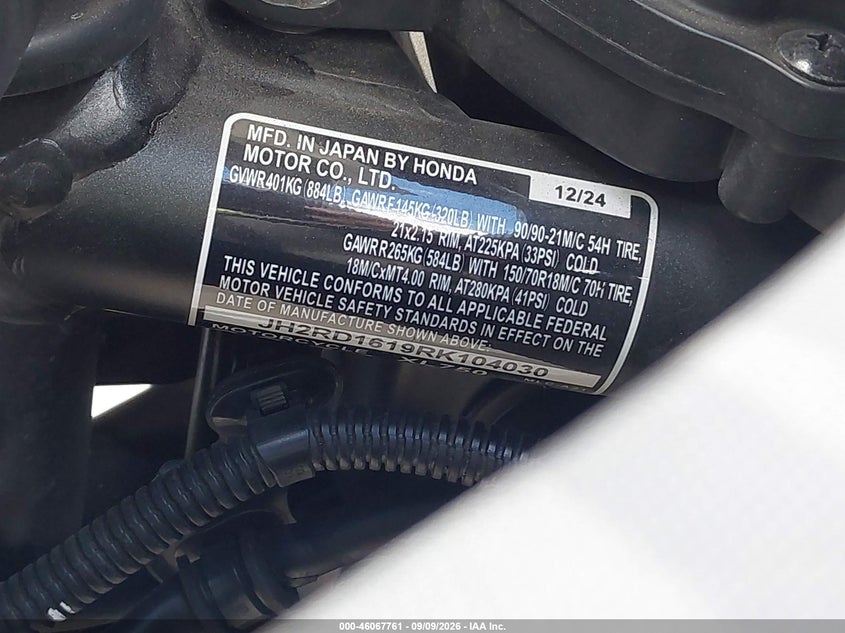 HONDA XL750 2024