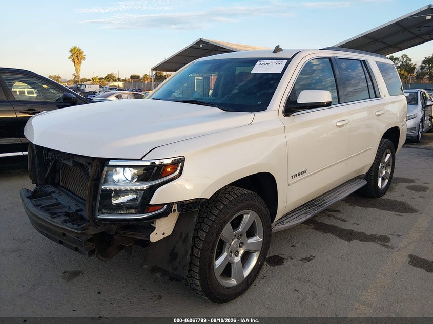 Vin: 1gnscbkc6fr162312, lot: 46567326, chevrolet tahoe lt 20152