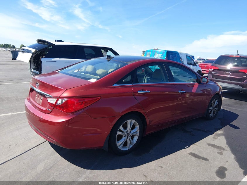 Vin: 5npec4ac3dh655145, lot: 46567376, hyundai sonata limited 20134