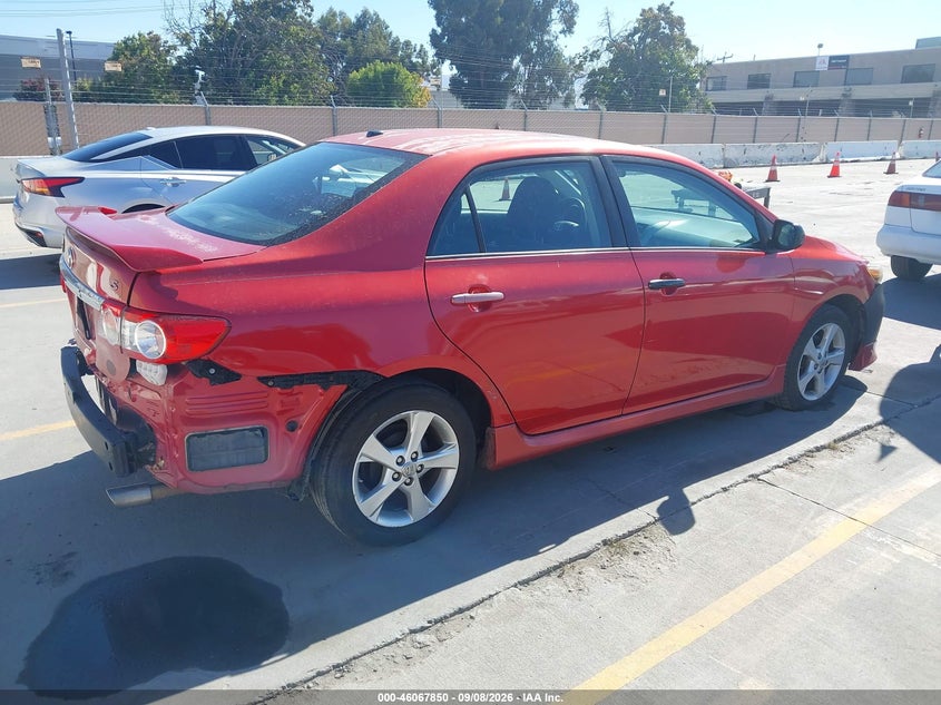 Vin: 2t1bu4ee4bc704607, lot: 46567377, toyota corolla s 20114