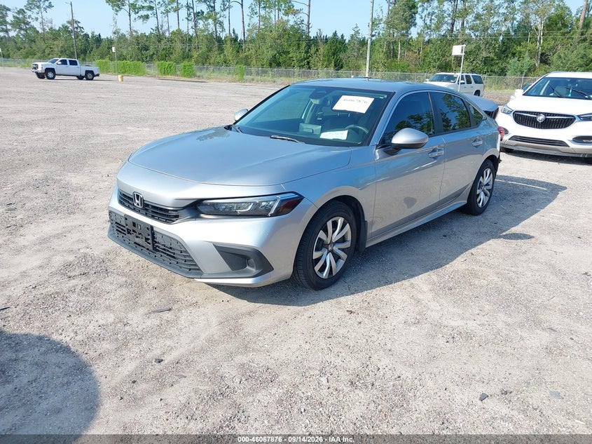Vin: 2hgfe2f29ph569775, lot: 46567403, honda civic lx 20232