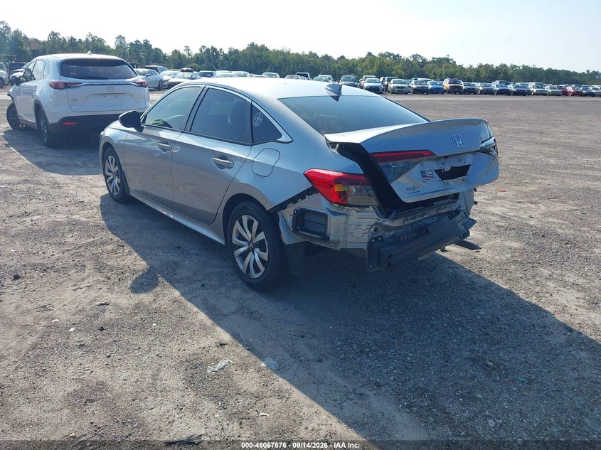 Vin: 2hgfe2f29ph569775, lot: 46567403, honda civic lx 20233