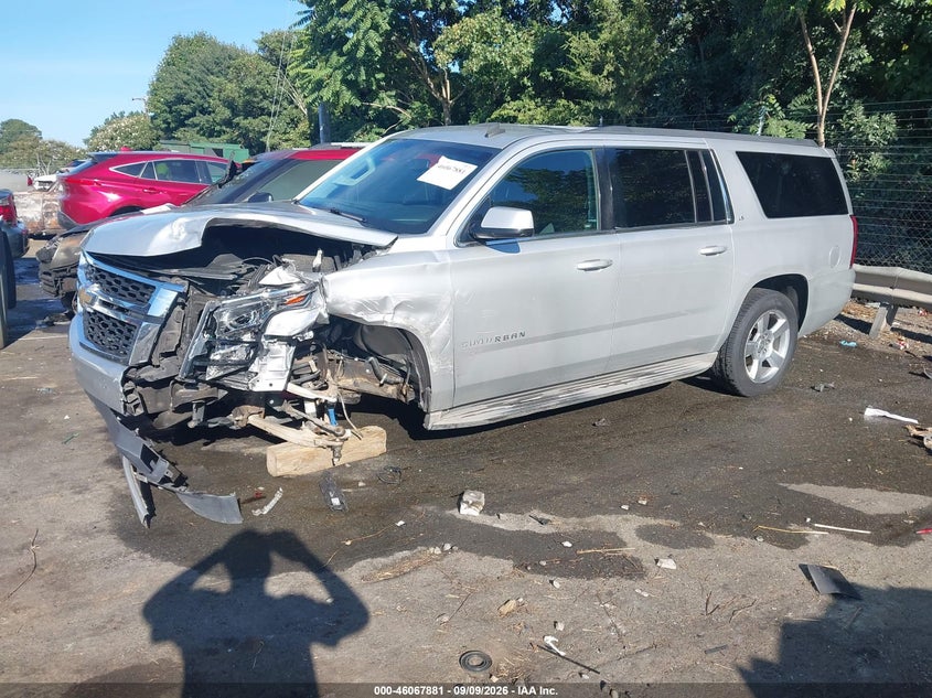 Vin: 1gnschkc7fr156523, lot: 46567408, chevrolet suburban 1500 ls 20152