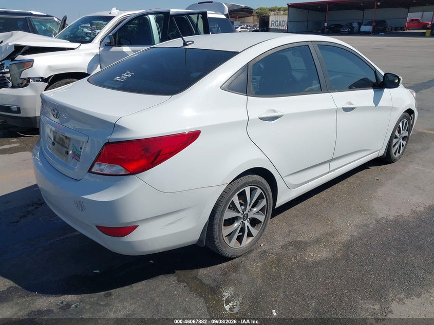 Vin: kmhct4ae4hu387013, lot: 46567409, hyundai accent value edition 20174