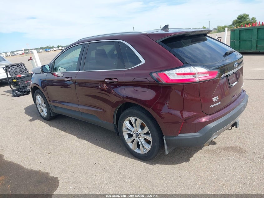 Vin: 2fmpk4k98lbb63425, lot: 46567455, ford edge titanium 20203