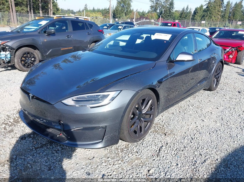 Vin: 5yjsa1e63mf431707, lot: 46567512, tesla model s plaid tri motor all-wheel drive 20212