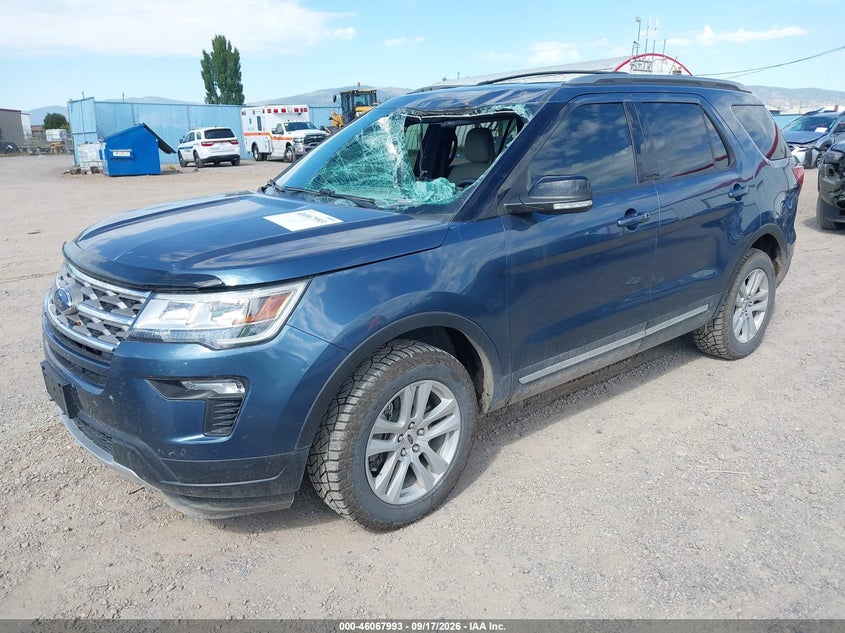 Vin: 1fm5k8dh4jga91812, lot: 46567520, ford explorer xlt 20182