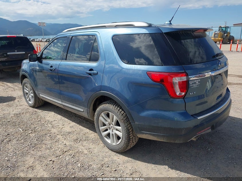 Vin: 1fm5k8dh4jga91812, lot: 46567520, ford explorer xlt 20183