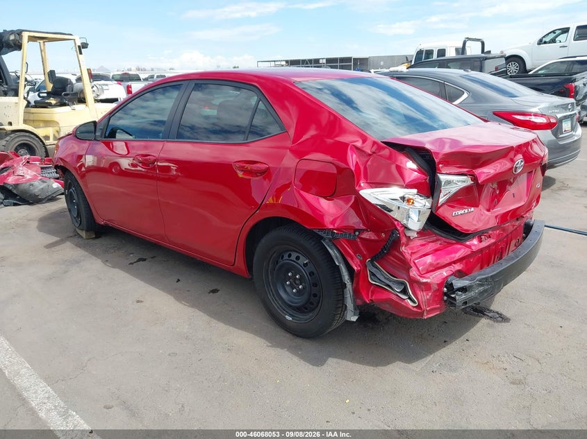 Vin: 2t1burhe9jc981535, lot: 46567580, toyota corolla le 20183