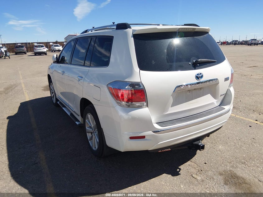 Vin: jtedc3eh6c2006771, lot: 46567598, toyota highlander hybrid limited v6 20123