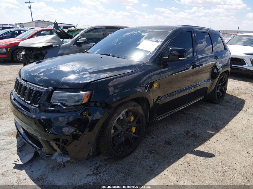Vin: 1c4rjfn99jc309092, lot: 46567610, jeep grand cherokee trackhawk 4x4 20182