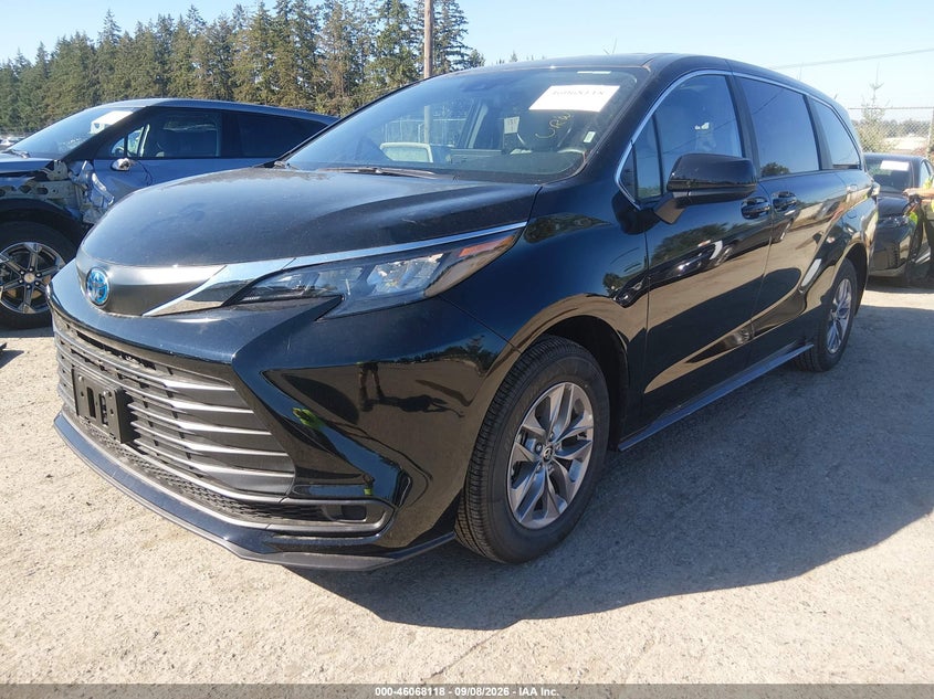 Vin: 5tdkrkec0ss268284, lot: 46567645, toyota sienna le 20252