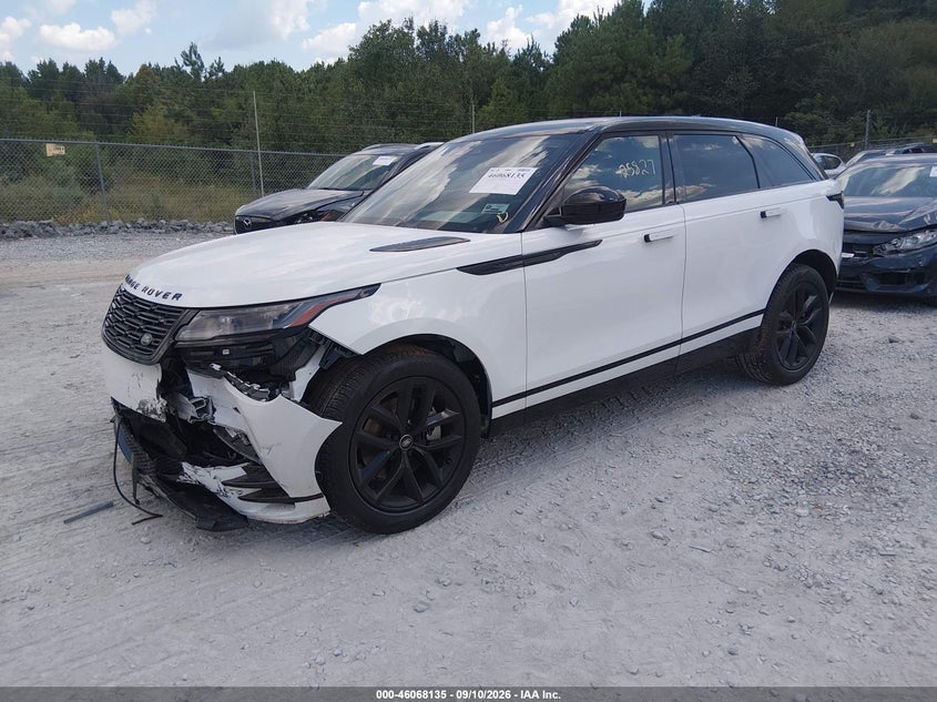 Vin: salyl2ex2ra370569, lot: 46567662, land rover range rover velar p250 dynamic se 20242