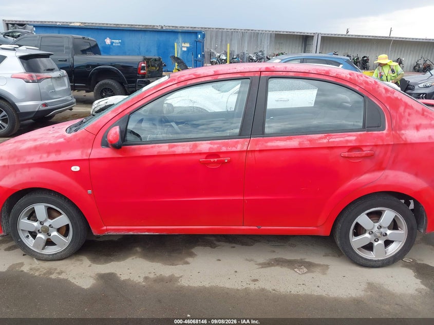 CHEVROLET AVEO 2008 VIN KL1TD56688B064093